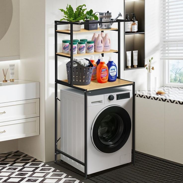 Over the Washing Machine Organizer